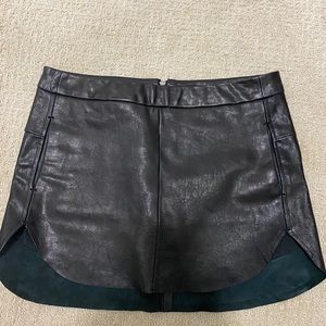 Michelle Mason Leather skirt size 0